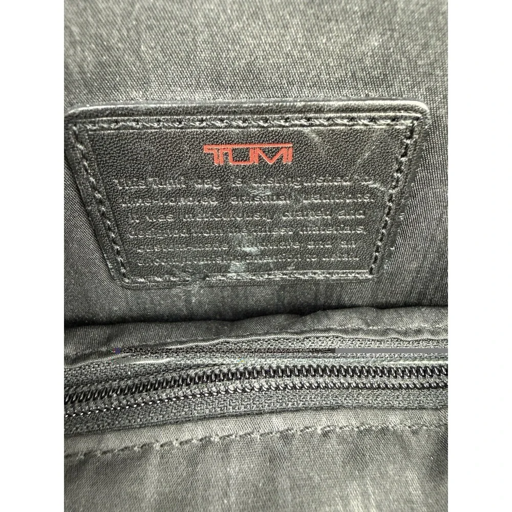 Tumi Alpha Briefcase Slim Black Portfolio Ballistic Nylon Laptop Bag Travel